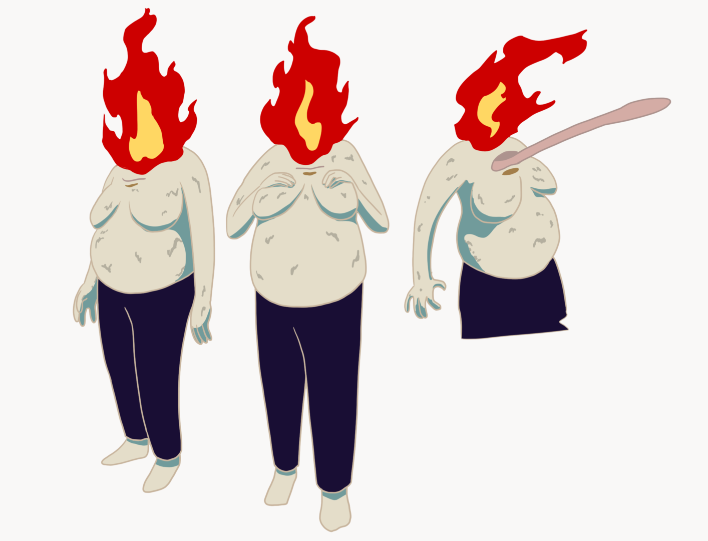 Character Design for Firehead - Mother
