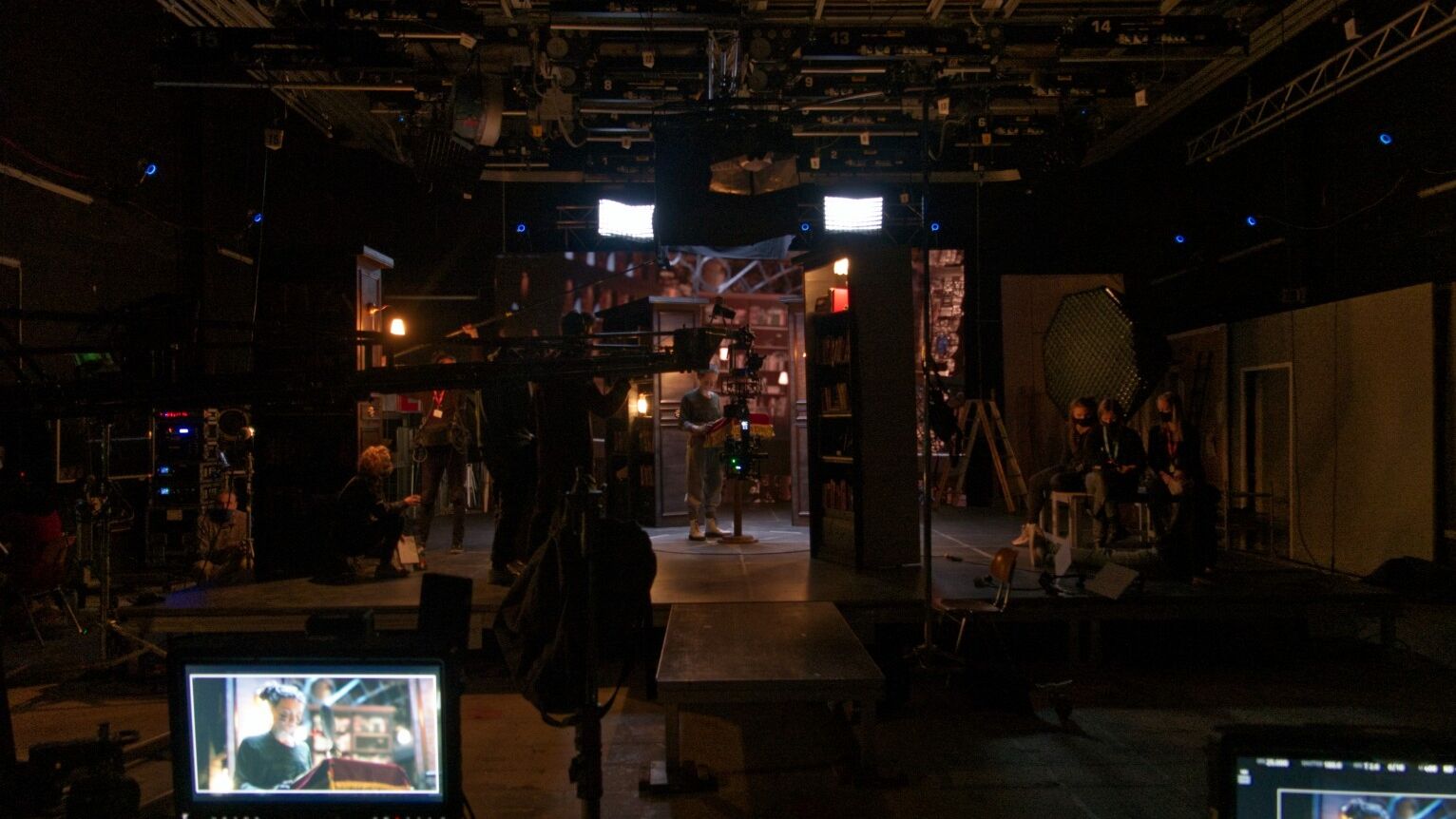 Shooting in the LED studio for the Set Extension Workshop