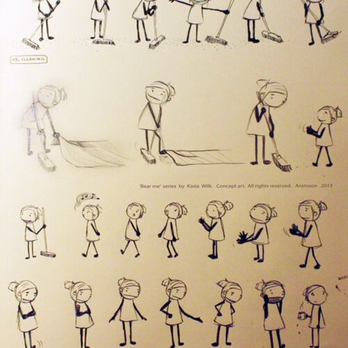 Frist drawings of the girl character