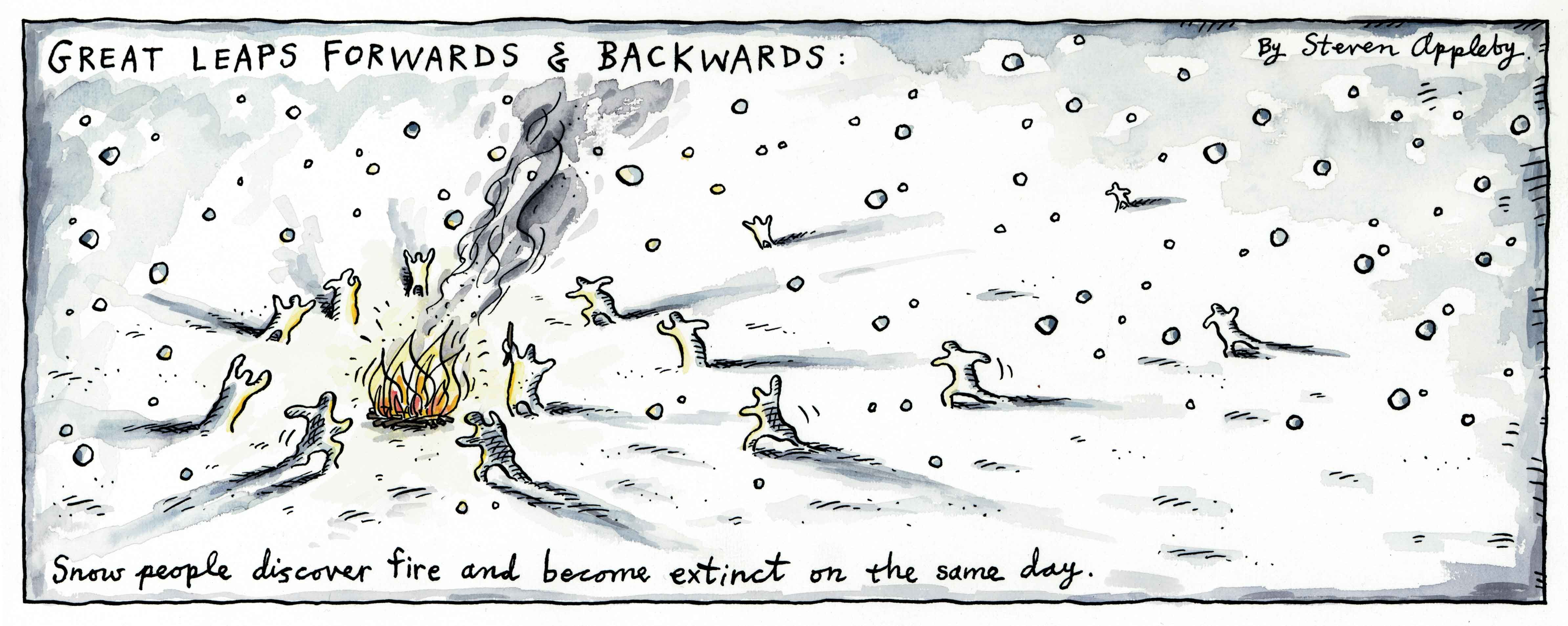 Great Leaps Snow People by Steven Appleby