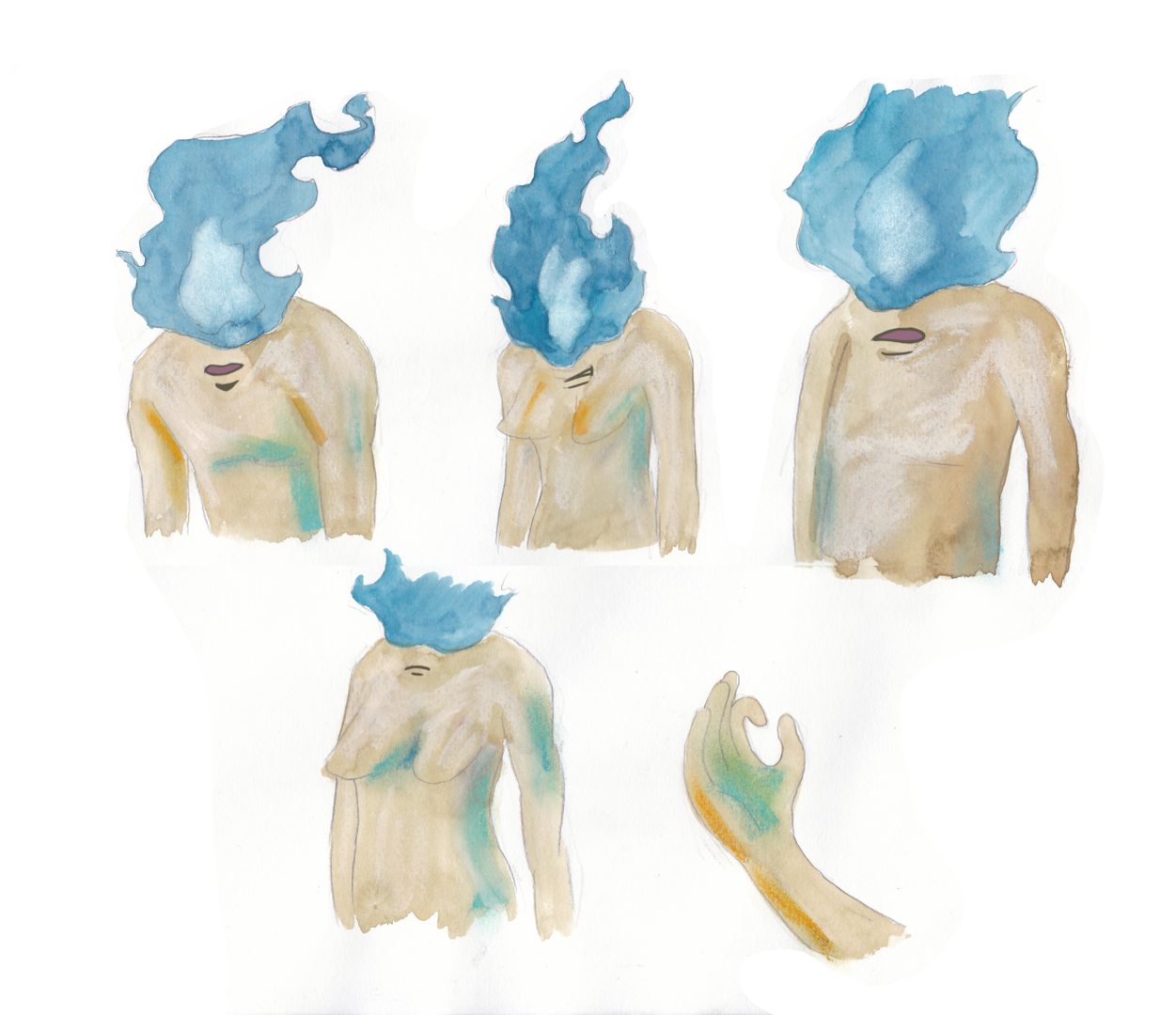 Sketch for Firehead - Mob