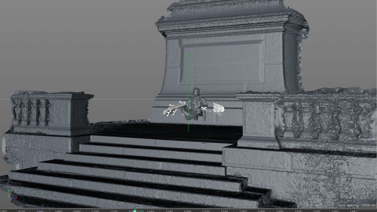 Digital photoscan of the meditation scene