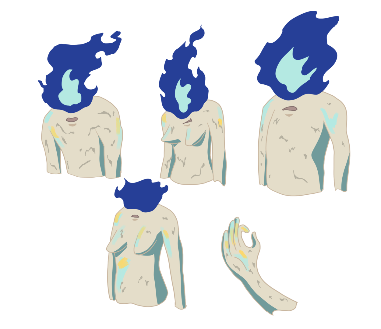Character Design for Firehead - Mob