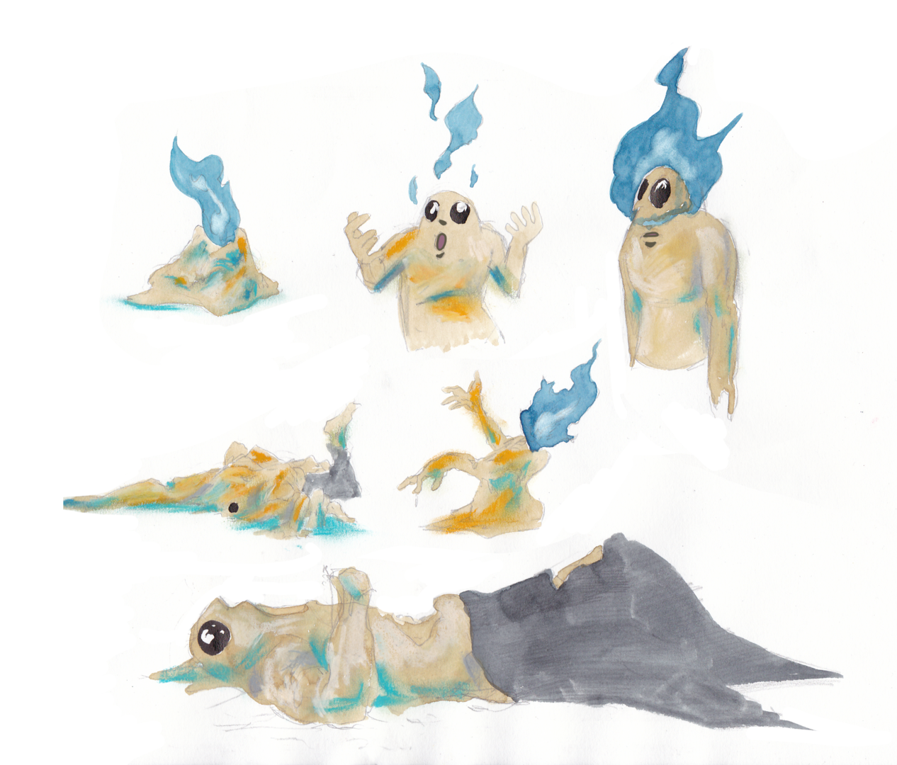 Sketch for Firehead - Mob