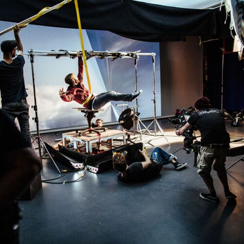 On the set of On Your Way
