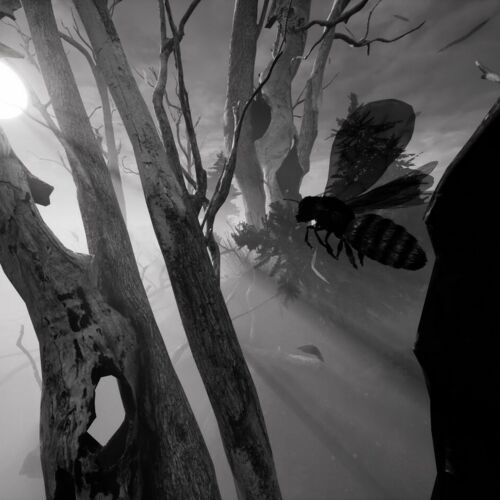 Scene from the VR-Journey BEEING