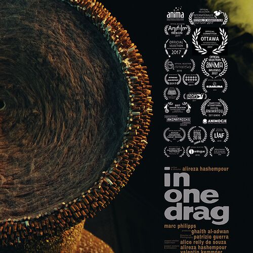 Film poster In One Drag with the cigarette monster as motive